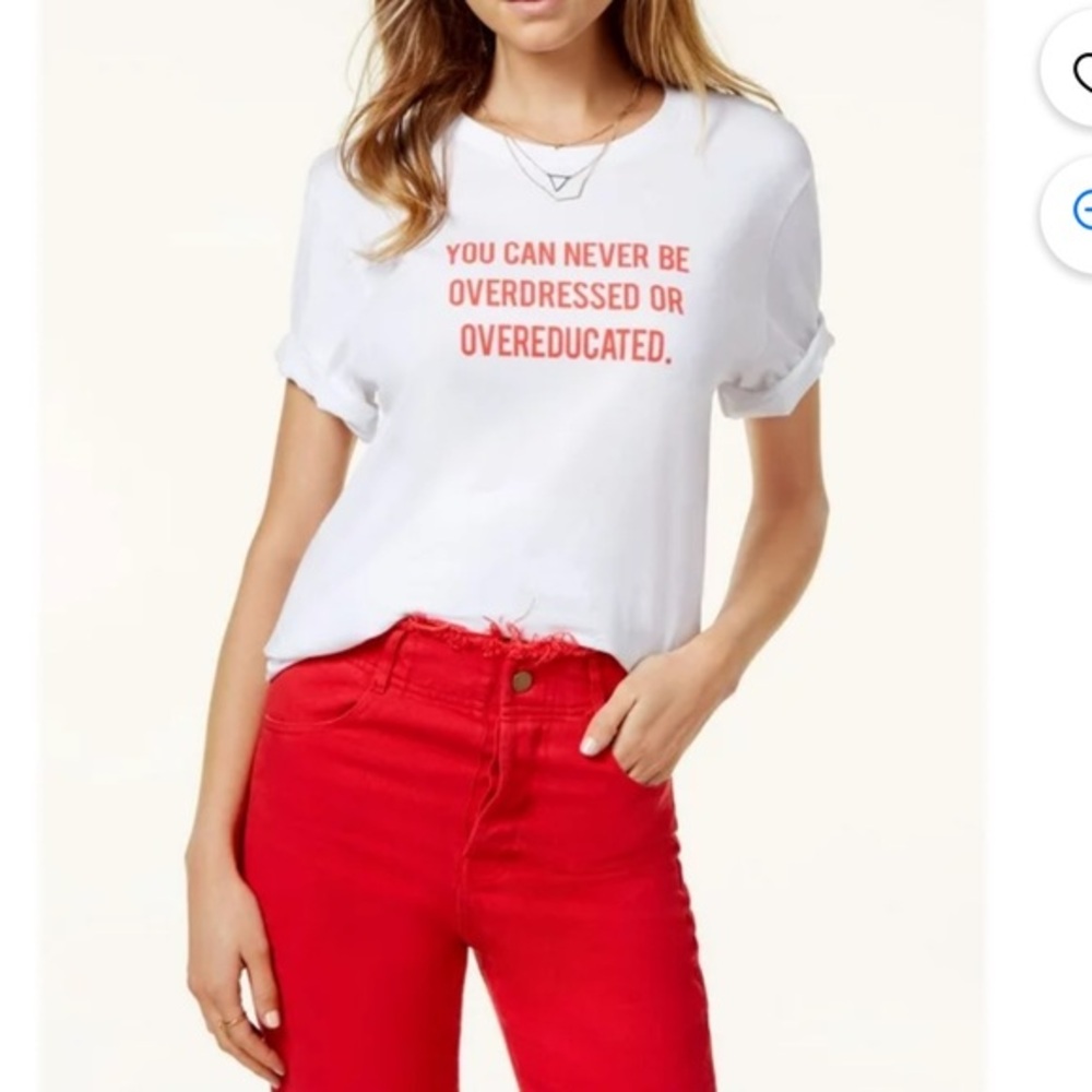 GXG GIRLSBYGIRLS Womens New White tee - medium- great tee for professionals